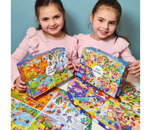 Attīstošā puzle Puzle Mans dienas režīms