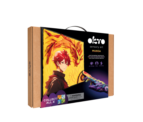 Radošais komplekts Modelēšanas masas - 3D glezna MANGA Uguns (29*29 cm)