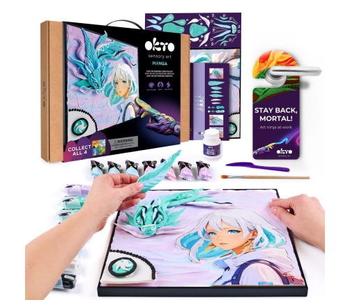 Radošais komplekts Modelēšanas masas - 3D glezna MANGA Gaiss (29*29 cm)