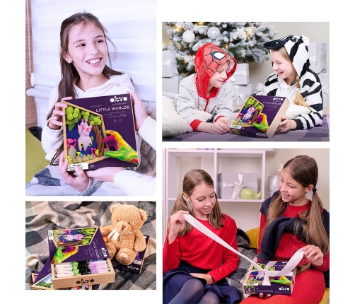 Radošais komplekts Air clay Modelēšanas masas komplekts Little Worlds Bat