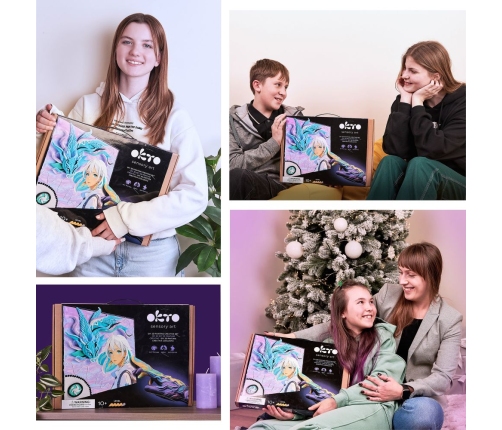 Radošais komplekts Modelēšanas masas - 3D glezna MANGA Gaiss (29*29 cm)