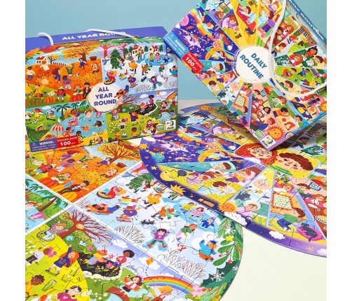 Attīstošā puzle Puzle Mans dienas režīms