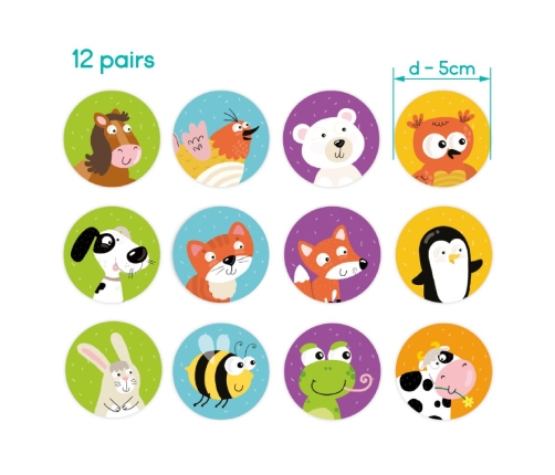 Galda spēles Memo spēle Dzīvnieki