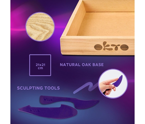 Radošais komplekts Air clay Modelēšanas masas komplekts Little Worlds Bat