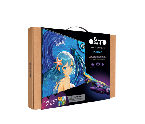 Radošais komplekts Modelēšanas masas - 3D glezna MANGA Ūdens (29*29 cm)