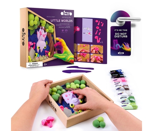 Radošais komplekts Air clay Modelēšanas masas komplekts Little Worlds Bat