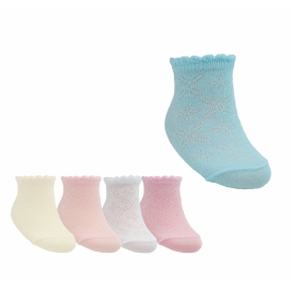 Žakarda zeķes (ļoti plānas) 6-9 mēn. SKL-0001