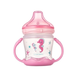 Mācību krūze neizlīstošā 200 ml Canpol 57/300 pink Mācību krūze neizlīstošā 200 ml Canpol 57/300 pink