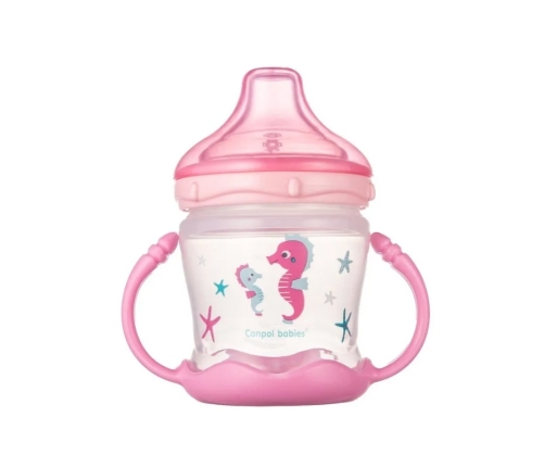 Учебная кружка LOVE&SEA non-spill 57/300 pink