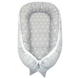 Ligzda-kokons VELVET MIDI STARS grey