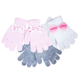 Cimdiņi 5P BOW  14 cm RED-0070