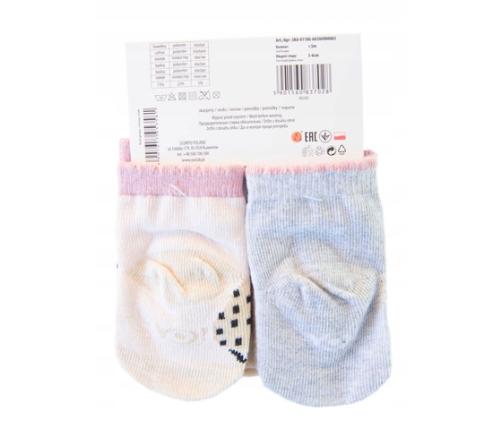 Zeķes 3-PACK 0-3 mēn. SKA-0110 GIRL