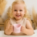 Эргономичная учебная кружка 120 мл BabyOno FLOW pink 1463/04