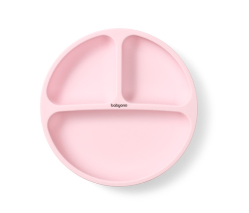 Силиконовая тарелка на присоске 1482/02 pink