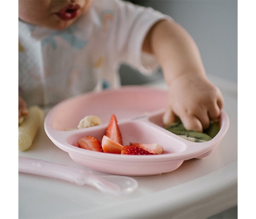 Силиконовая тарелка на присоске 1482/02 pink