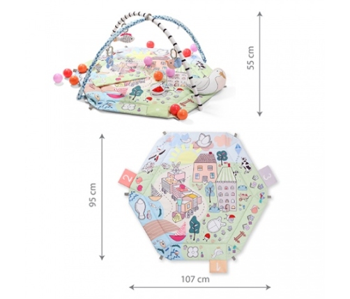Развивающий коврик с шариками FUNNY FARM 1486