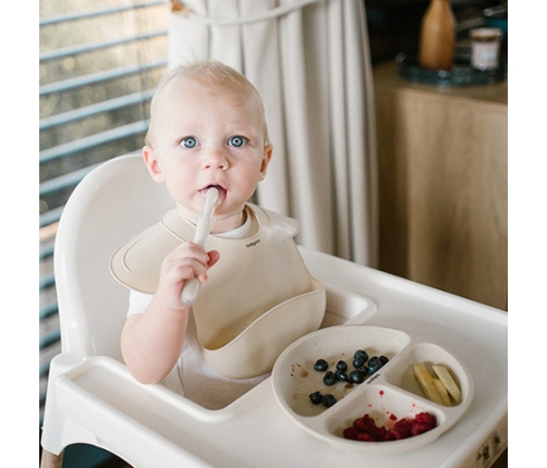 Silikona priekšautiņš BabyOno 1639/04 beige