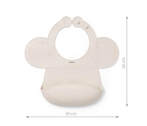 Silikona priekšautiņš BabyOno 1639/04 beige
