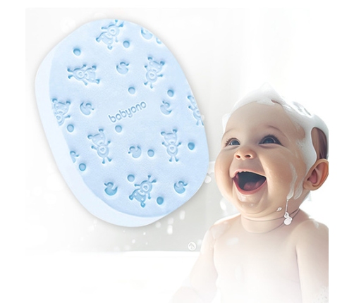 Švammīte-sūklis vannošanai SUPER SOFT BabyOno 1640/02 blue