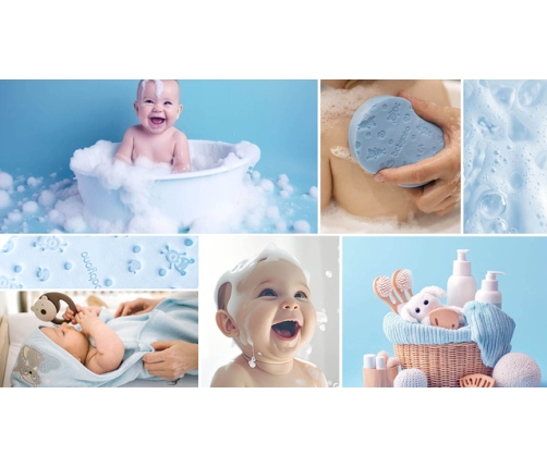 Švammīte-sūklis vannošanai SUPER SOFT BabyOno 1640/02 blue