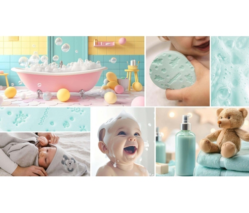 Švammīte-sūklis vannošanai SUPER SOFT BabyOno 1640/03 mint