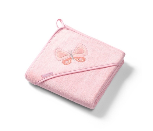 Bambusa dvielis ar kapuci 100x100 cm 346/04 pink