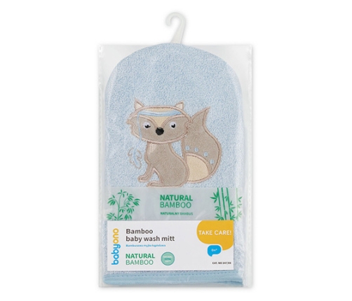Рукавичка из бамбука для мытья младенца 347/08 blue fox