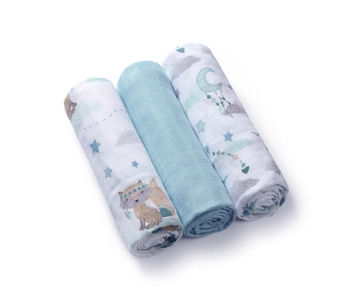 Autiņi no bambusa šķiedrām (3 gab.) 397/12 blue*