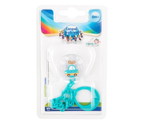 Цепочка для пустышки TOYS 10/889 turkus