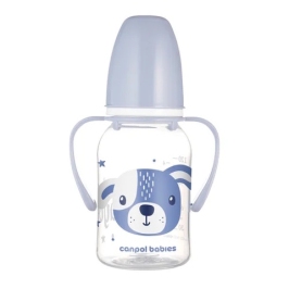 Pudele ar rokturiem CUTE ANIMALS 120 ml 11/823 blue