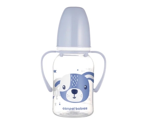 Pudele ar rokturiem CUTE ANIMALS 120 ml 11/823 blue