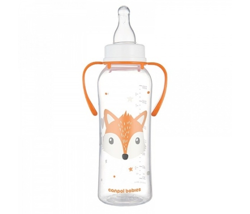 Бутылка  250 ml с ручками 11/845 orange