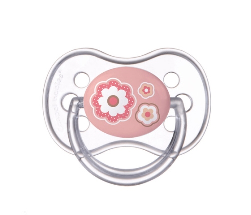 Пустышка NEWBORN круглая 0-6м. 22/562 pink