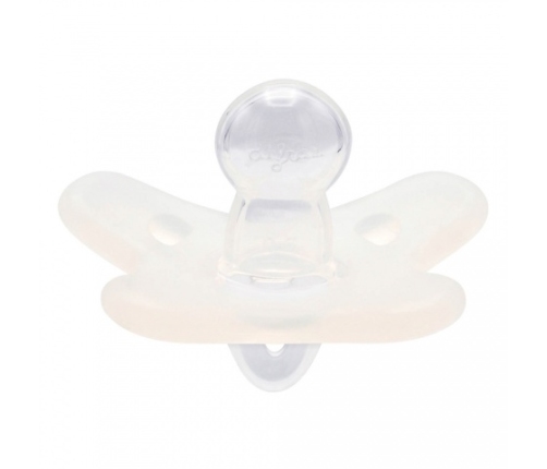 Māneklis 100% silikons,simetrisks 6-12m, 24/002 white