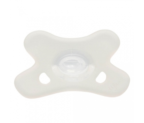 Māneklis 100% silikons,simetrisks 6-12m, 24/002 white