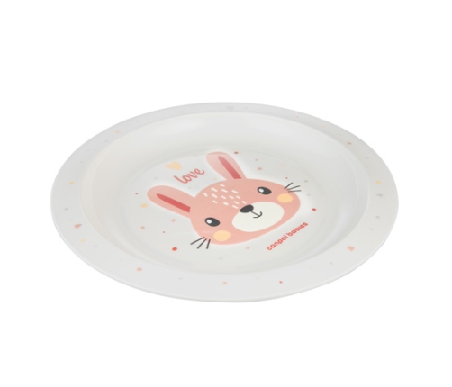 Тарелка пластмассовая CUTIE ANIMALS 4/411 pink2