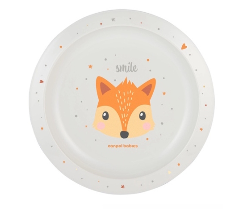 Šķivis plastmasas CUTIE ANIMALS 4/411 orange