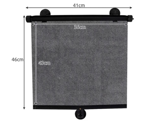 Saules aizkari-ruļļi sānu stikliem 2 gab. 23497