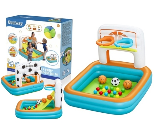 Piepūšamais spēļu laukums daudzfunkcionālais Bestway 52728