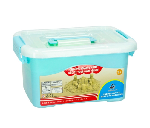 Песок креативный (2 кг) с ящиком для песка и формочками 9511/3