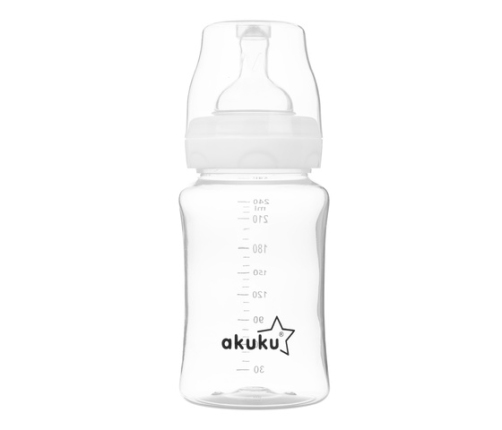 Pudele ar plato kakliņu 240 ml A0107
