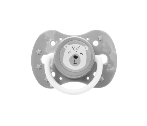 Пустышка  BEAR 6-12 mēn. A0589 grey