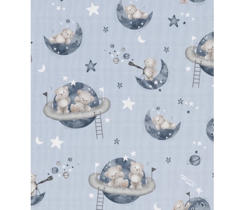 Autiņš marles BEARS in COSMOS 70x80 cm