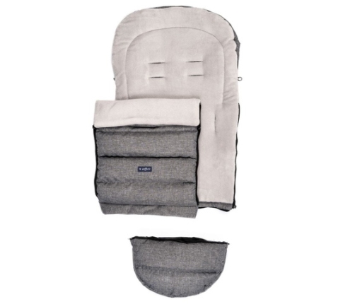 Guļammaiss Zaffiro iGROW 2.0 Plush melange grey SW20-M009