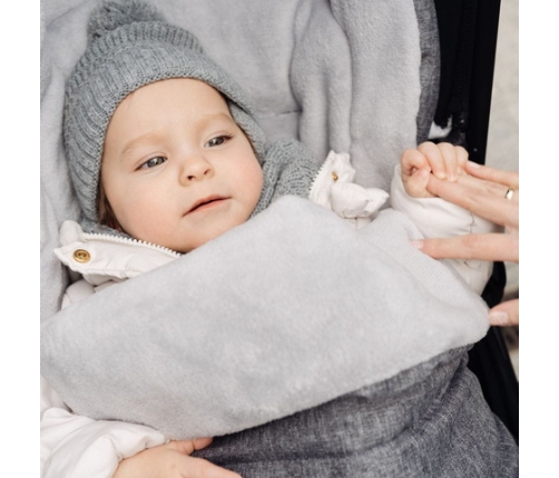 Guļammaiss Zaffiro iGROW 2.0 Plush melange grey SW20-M009