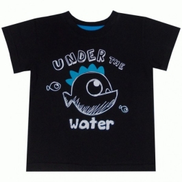 Футболка PIRANIA black 92-116 cm