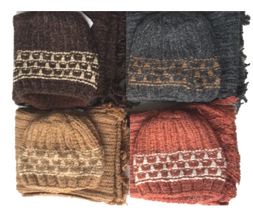 Cepure dubultā +šalle 55-60 cm PRO-2720 izpārdošana