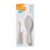 Bērnu matu suka BabyOno NATURAL SUPER SOFT grey 568/03