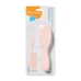 Bērnu matu suka no dabīgiem sariem + ķemme NATURAL SUPER SOFT BabyOno pink 568/04