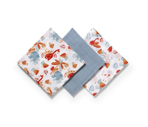 Kомплект пелёнок Муслин 3 шт. BabyOno SUPER SOFT 348/07